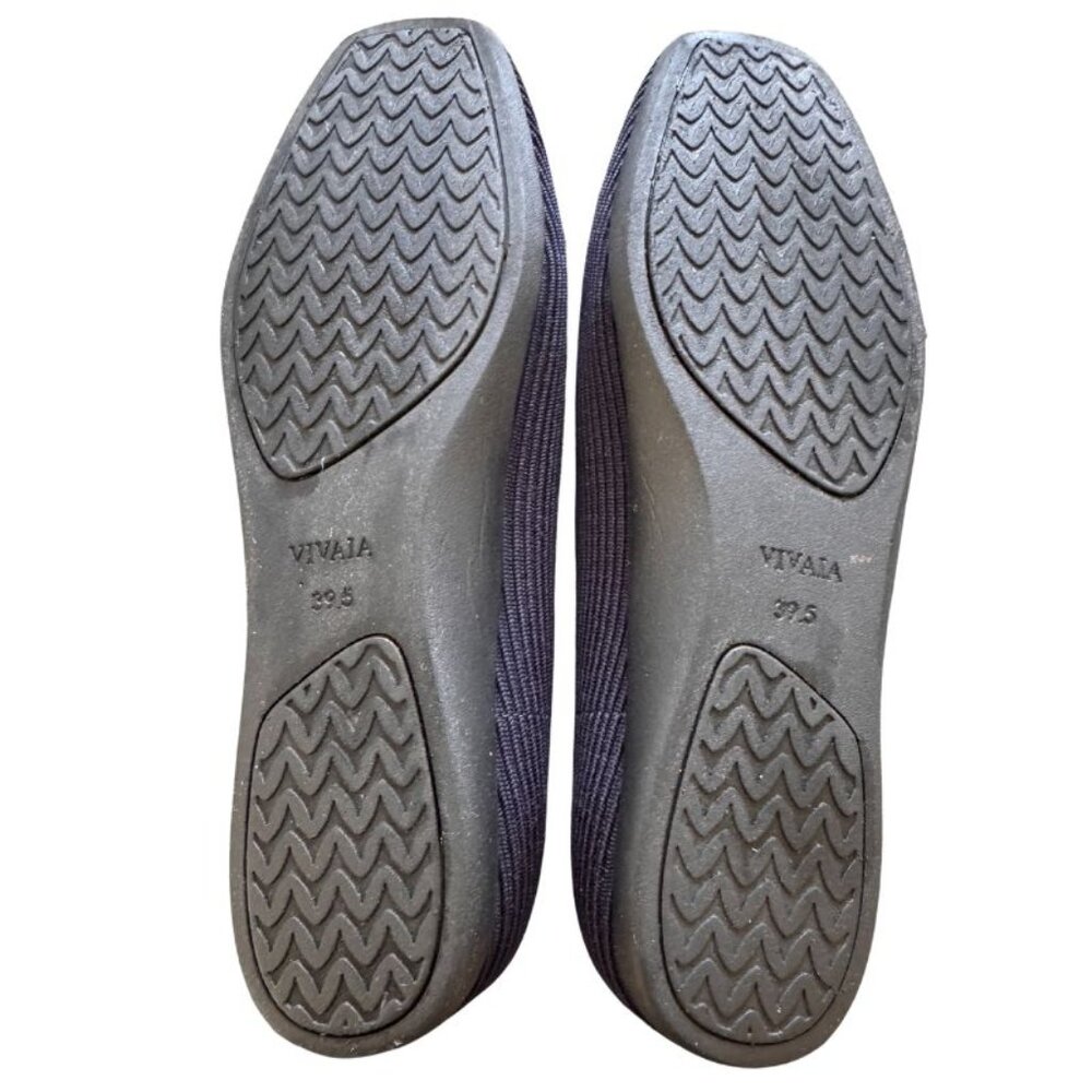 VIVAIA Authentic Square-Toe V-Cut Flats (Margot 2.0) **NEW** Navy EU 39.5 US 8.5 - Picture 8 of 11